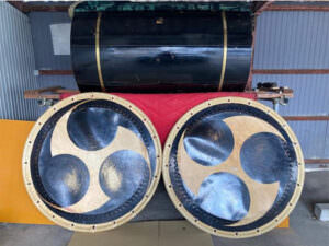 南部屋五郎右衛門の和太鼓大締桶胴太鼓 4尺を買取致しました。